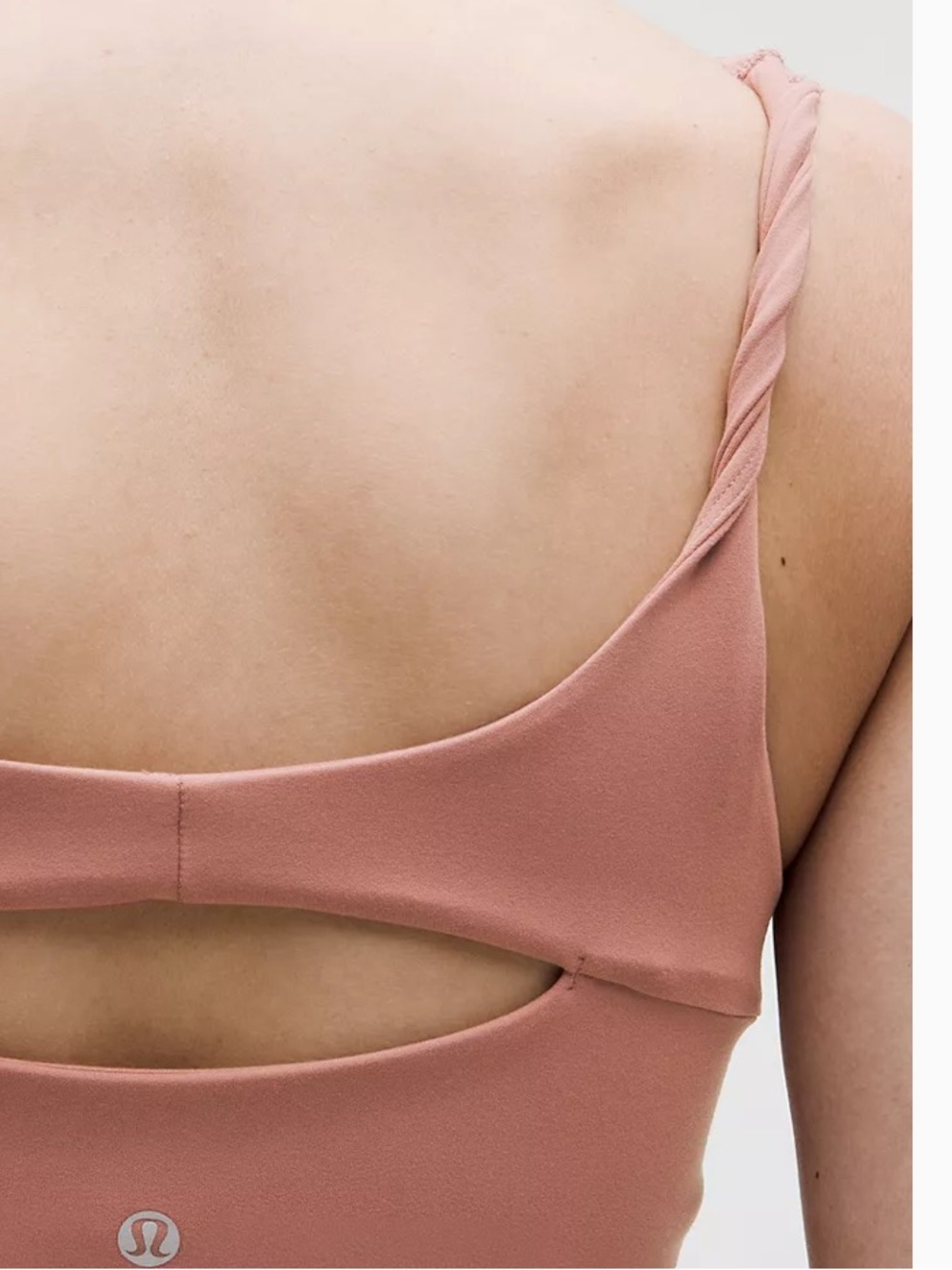 Lululemon Align Twist Strap Crop Tank XL Red Clay NWT Nulu Built In Bra Yoga - Picture 5 of 7